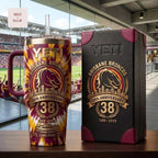 Brisbane Broncos NRL 38th Anniversary 1988-2026 Commemorative Tie Dye Insulated Handle Tumbler