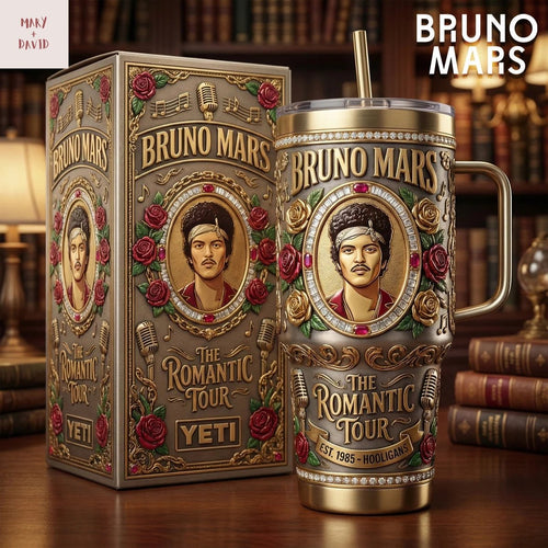 Bruno Mars Romantic Tour 2026 Tumbler