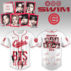 BTS Chicago Cubs “BTS IS BACK” SWIM Limited Edition Baseball Jersey