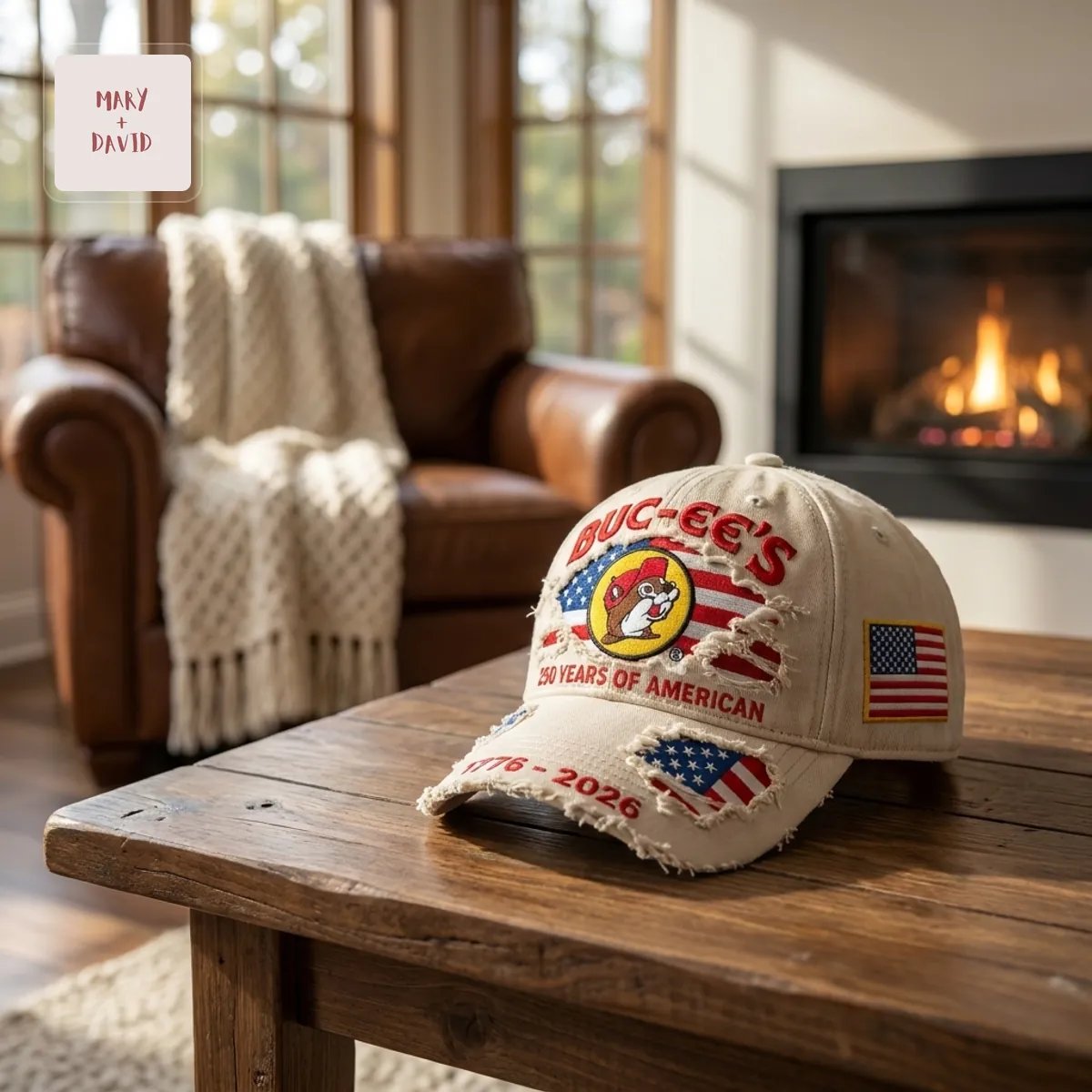 Buc-ee’s 250th Anniversary USA Patriotic Distressed Vintage Baseball Cap