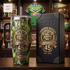 Canberra Raiders 45th Anniversary Commemorative Insulated Stainless Steel Travel Mug Tumbler with Handle