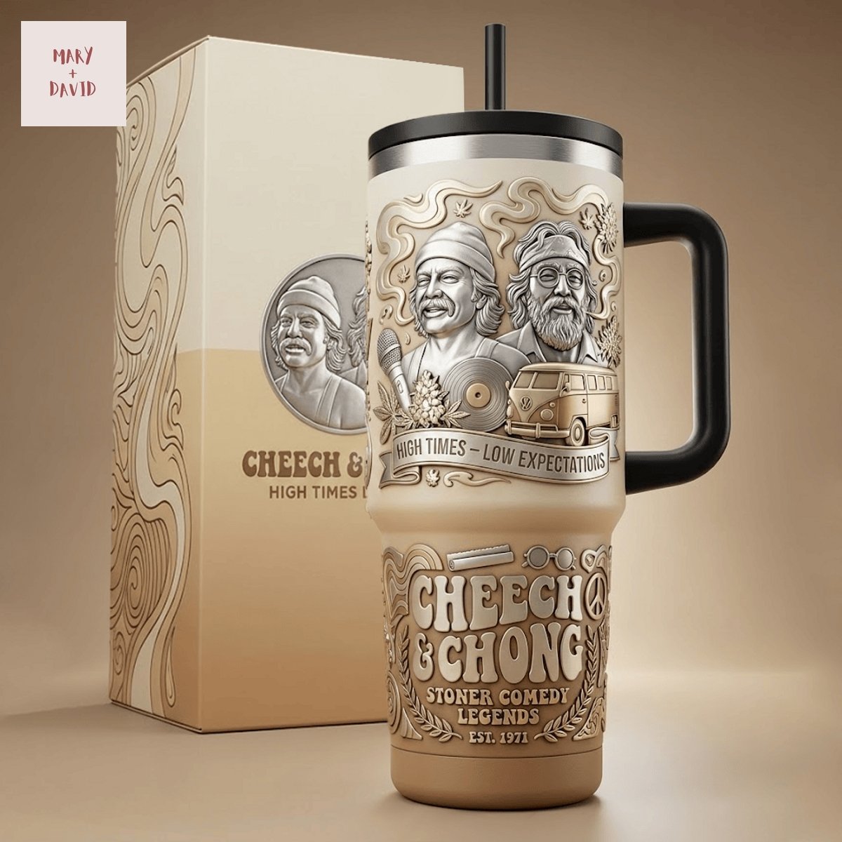 Cheech & Chong Stoner Comedy Legends 40Oz Tumbler