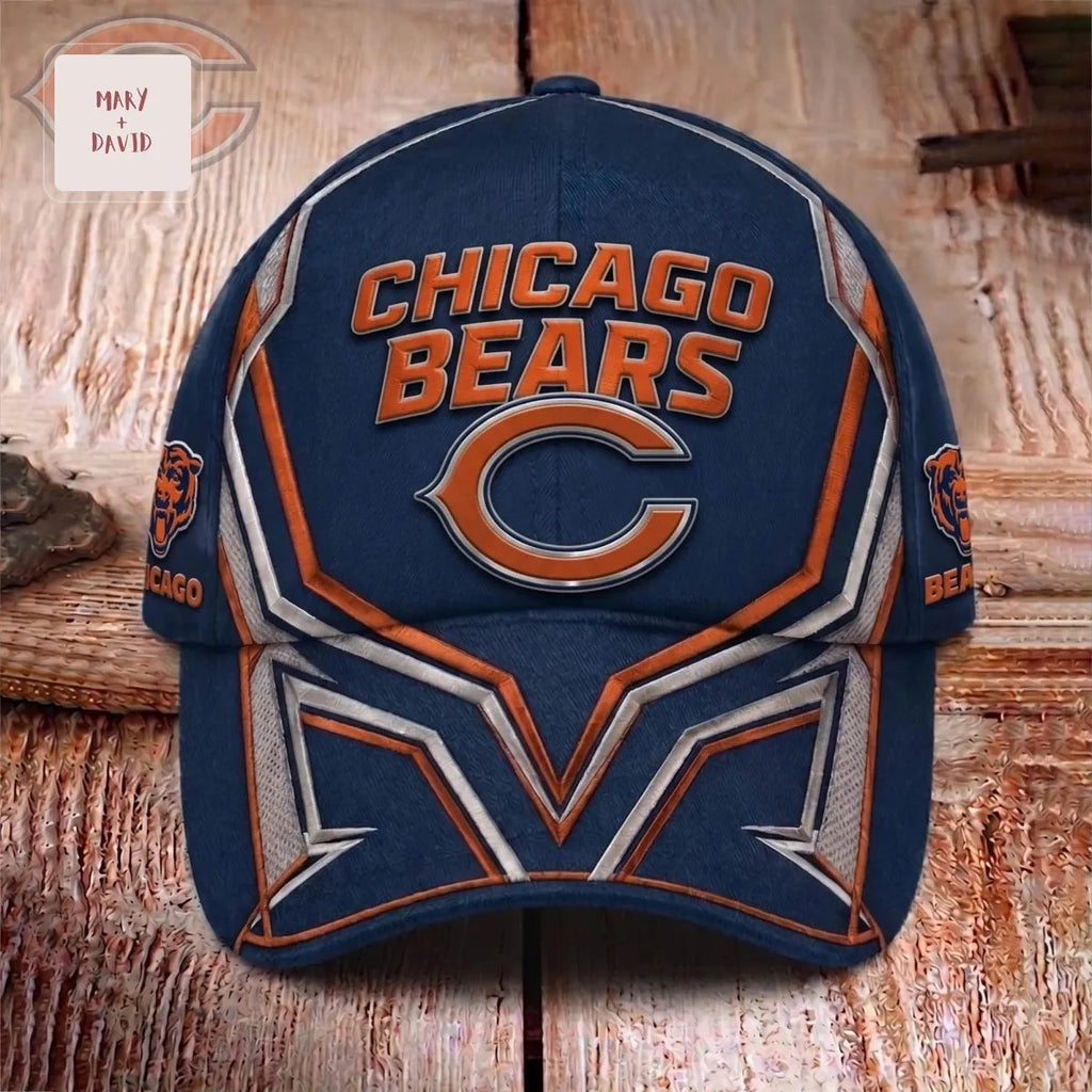 Chicago Bears NFL Football Premium 3D Graphic Armor Style Baseball Cap