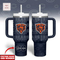 Chicago Bears NFL Personalized Custom Name 40oz Tumbler