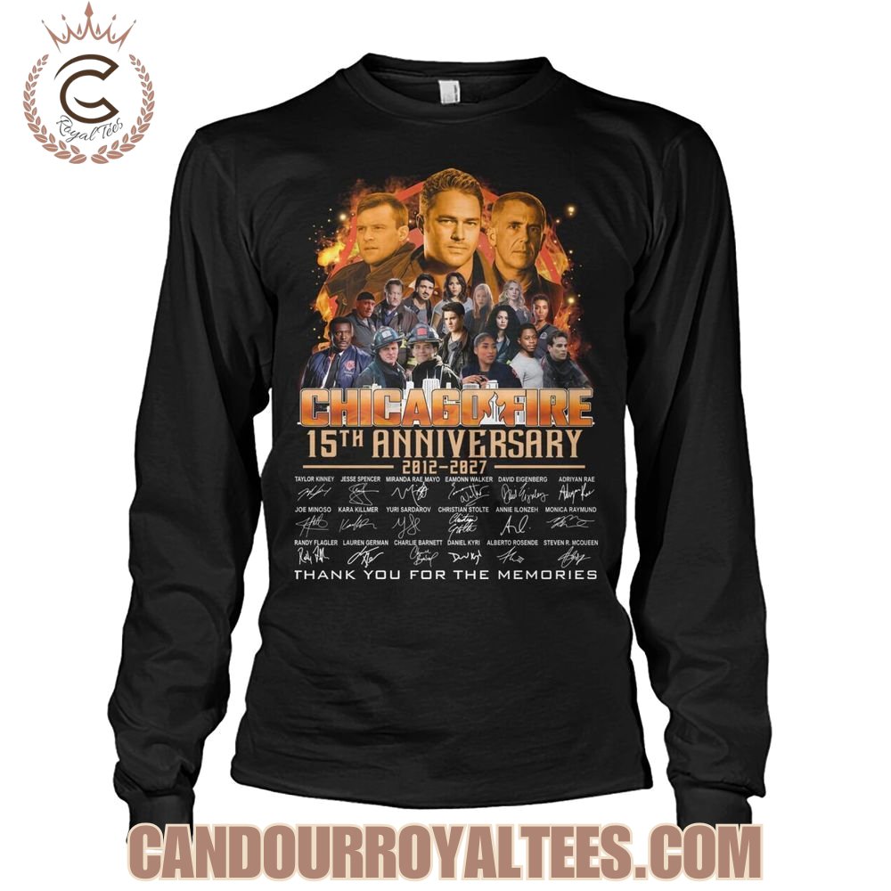 Chicago Fire 15th Anniversary 2012-2027 Thank You For The Memories T-Shirt