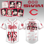 Cincinnati Reds BTS ‘SWIM’ Collection Baseball Jersey