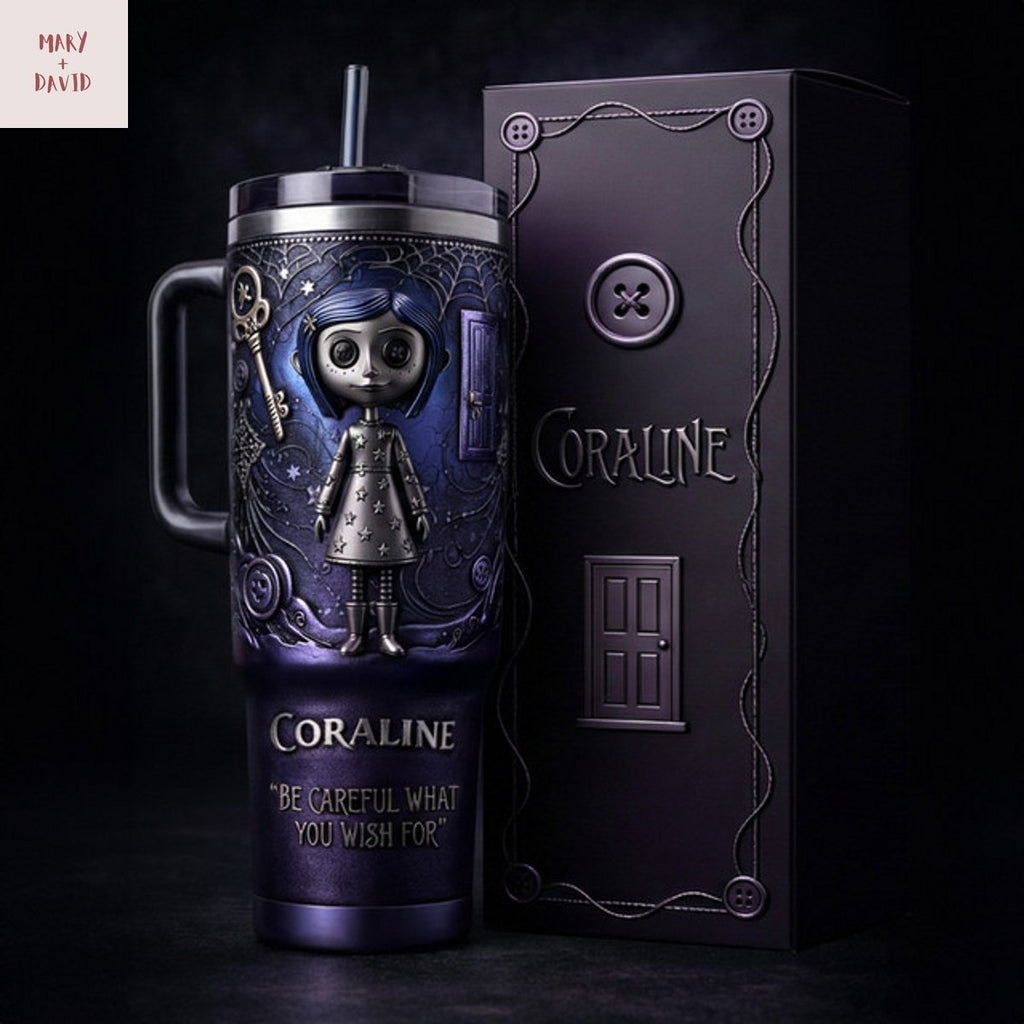 Coraline Be Careful What You Wish For Tumbler