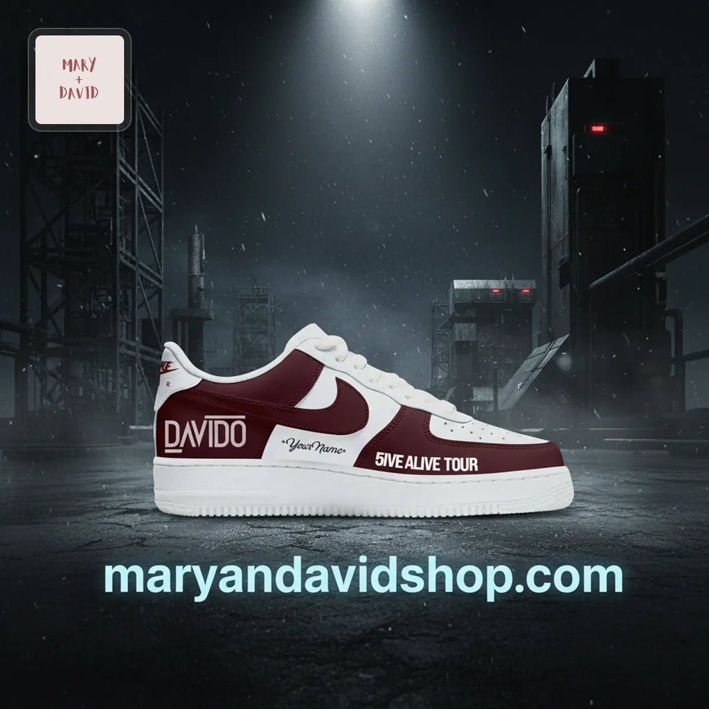 Davido 5IVE ALIVE TOUR Personalized Air Force 1
