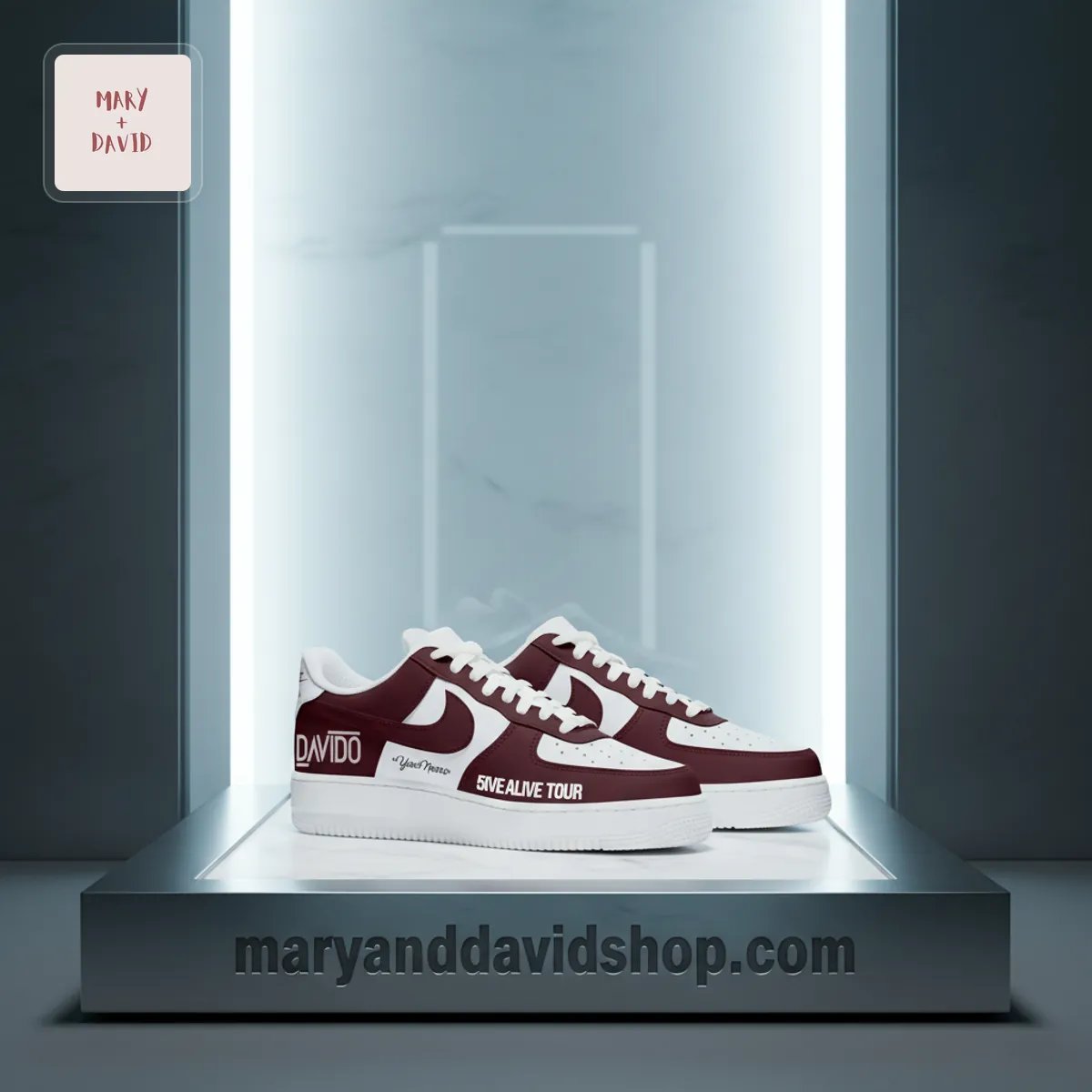 Davido 5IVE ALIVE TOUR Personalized Air Force 1