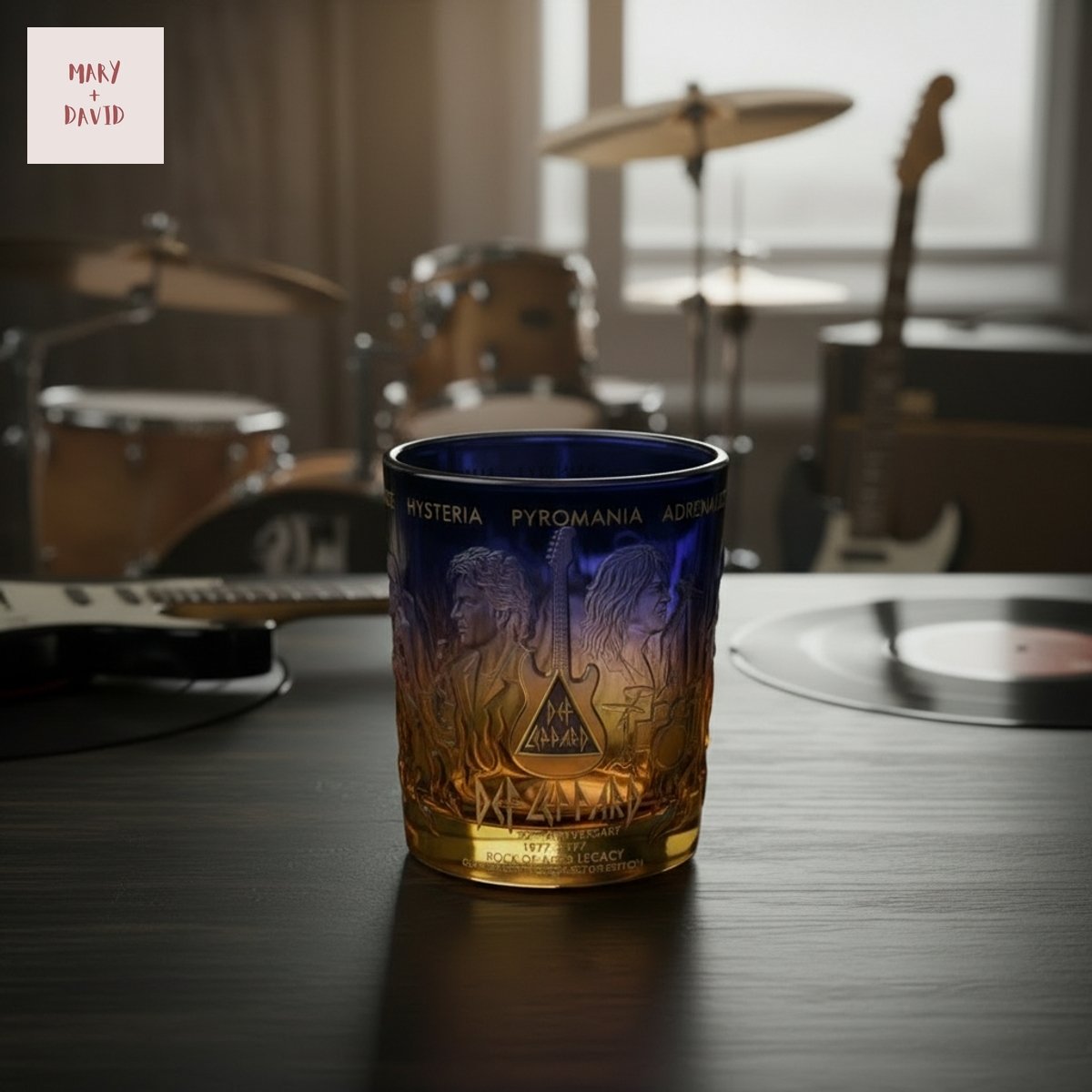 Def Leppard 50th Anniversary Rock of Ages Legacy Whiskey Glass