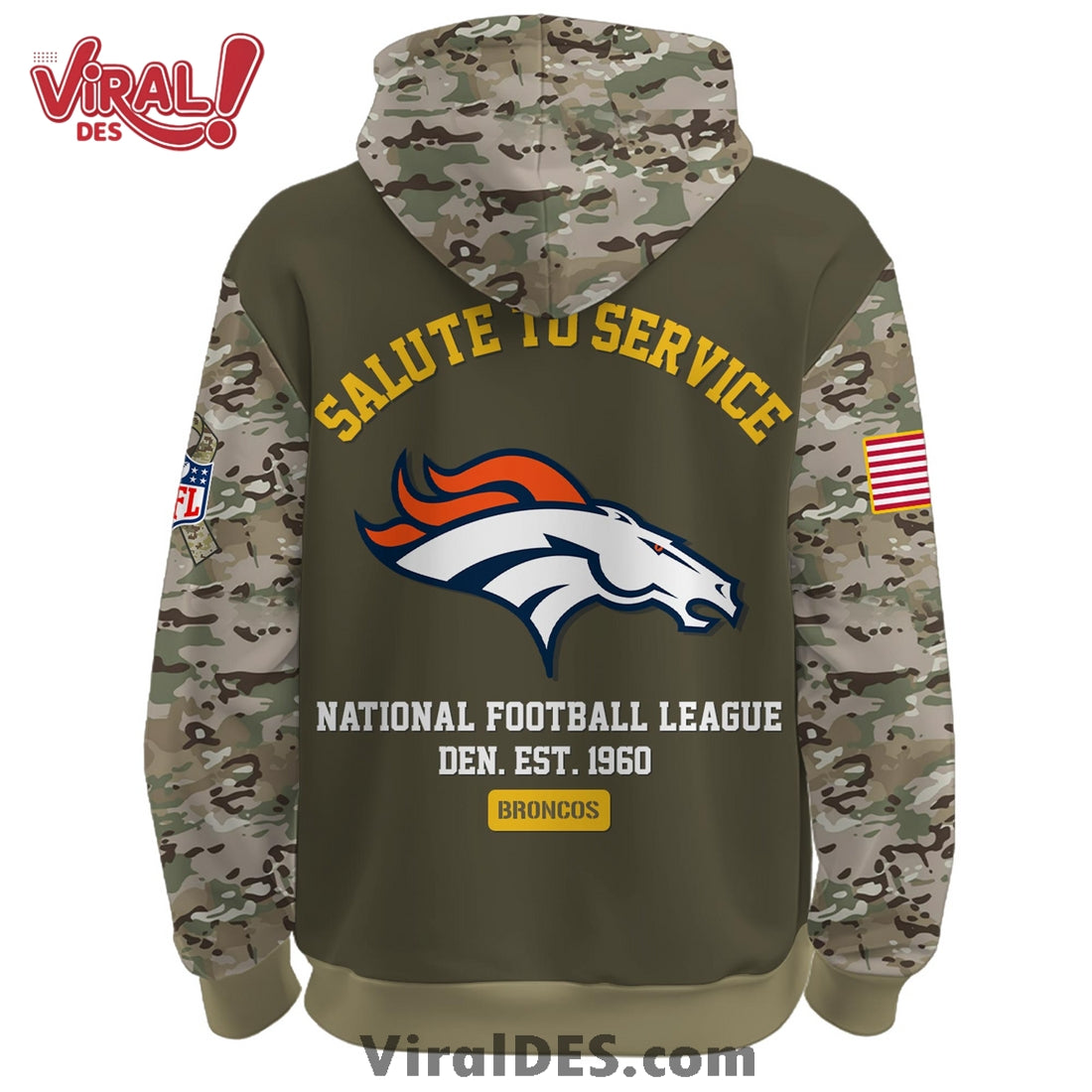 Denver Broncos 2025 Salute to Service Hoodie, Long Pants
