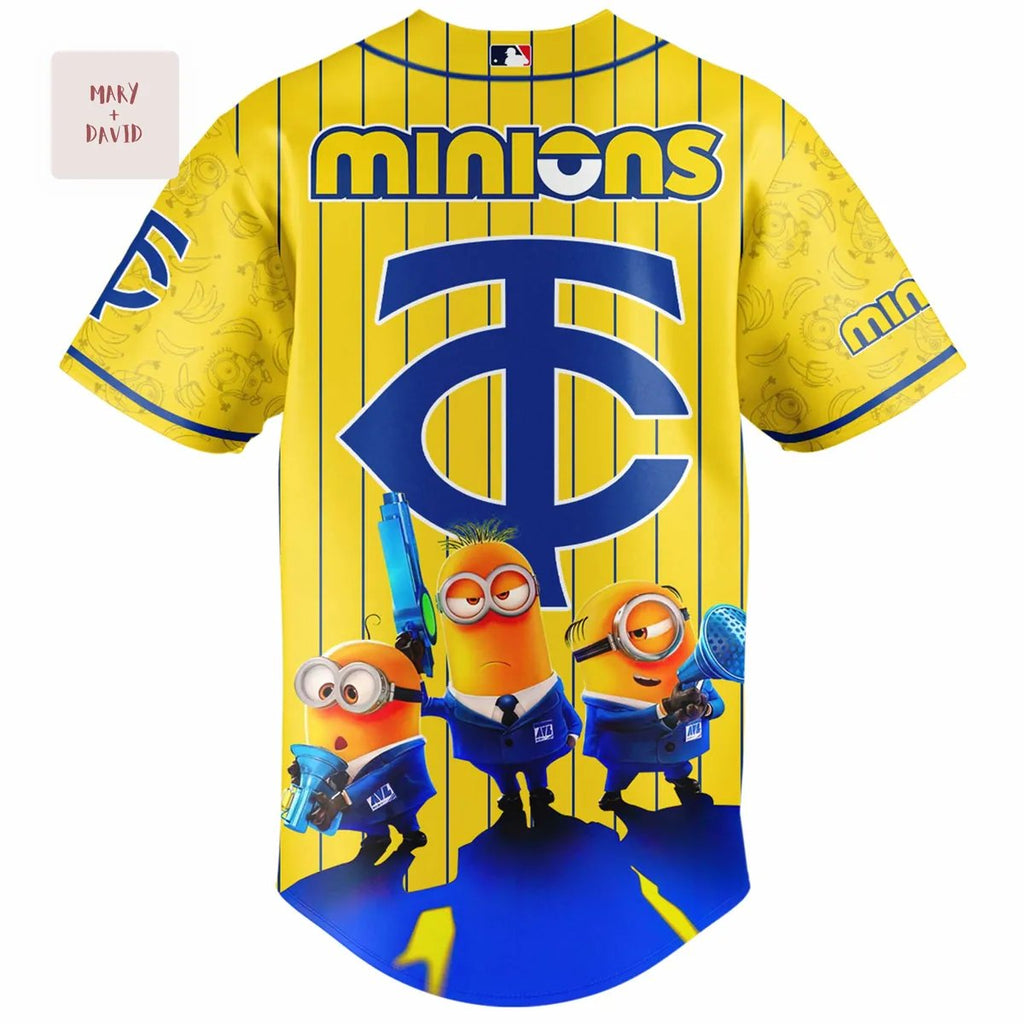 Despicable Me 4 Minions Minnesota Twins Limited Edition Baseball Jersey