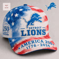 Detroit Lions NFL 250th Anniversary Patriotic Cap