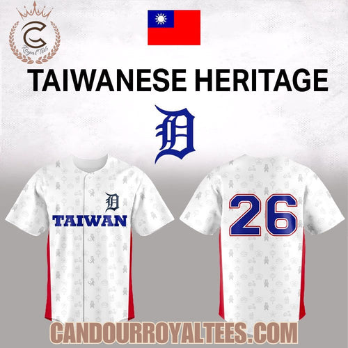 Detroit Tigers Taiwanese Heritage 2026 Jersey