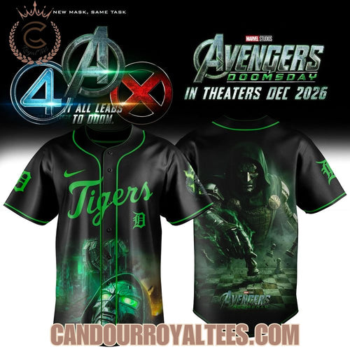 Detroit Tigers x Avengers Doomsday 2026 Doctor Doom Jersey