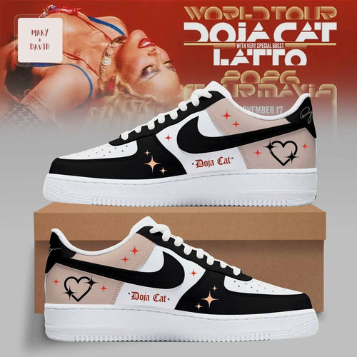 Doja Cat World Tour 2026 Heart Graphic Custom Premium Air Force 1 Shoes