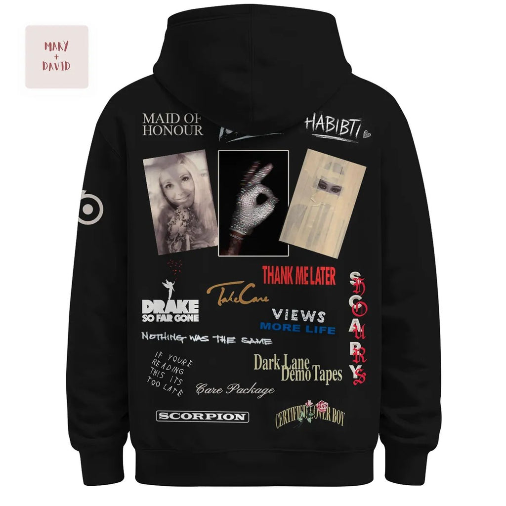 Drake OVO Iconic Album Eras Full-Zip Hoodie