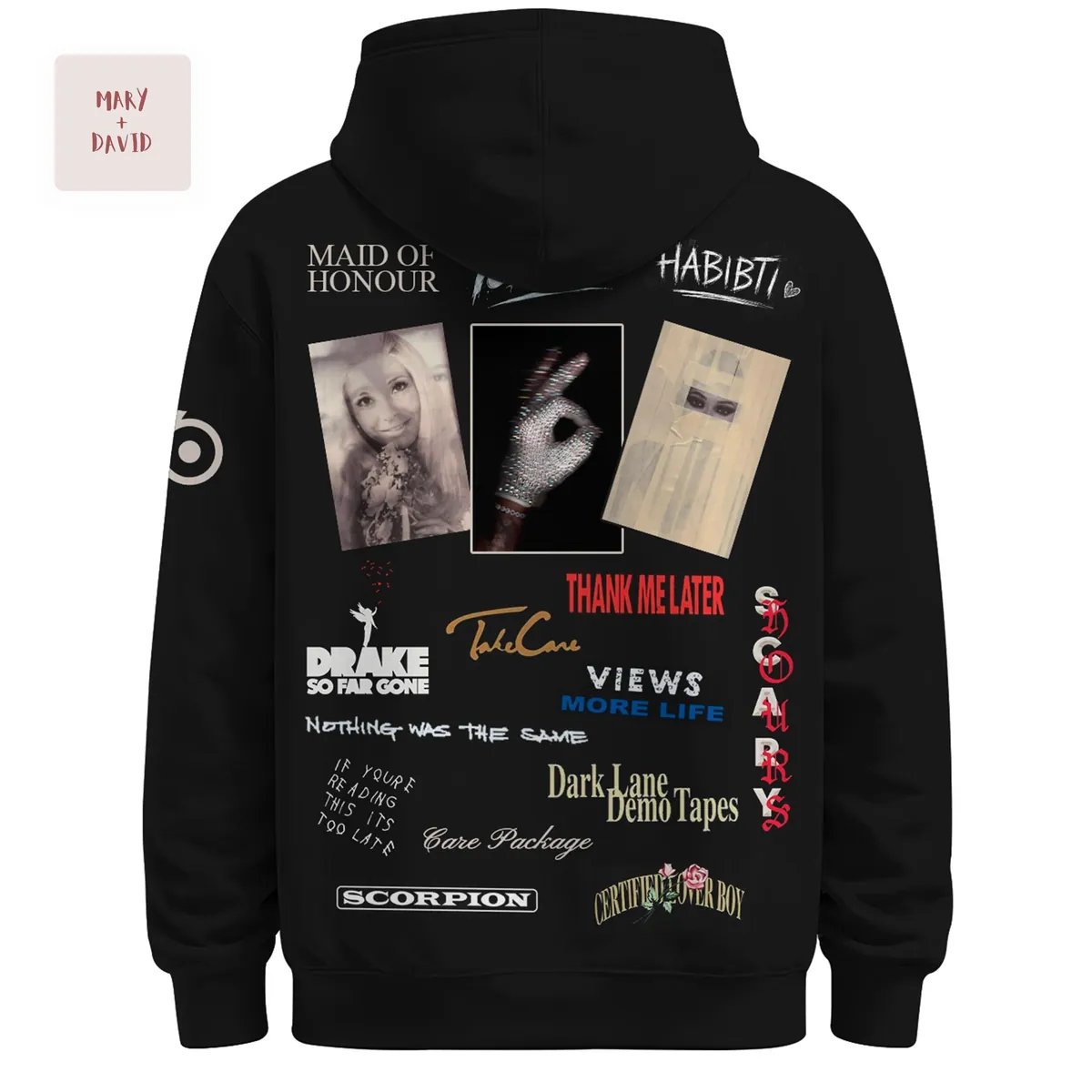 Drake OVO Iconic Album Eras Full-Zip Hoodie