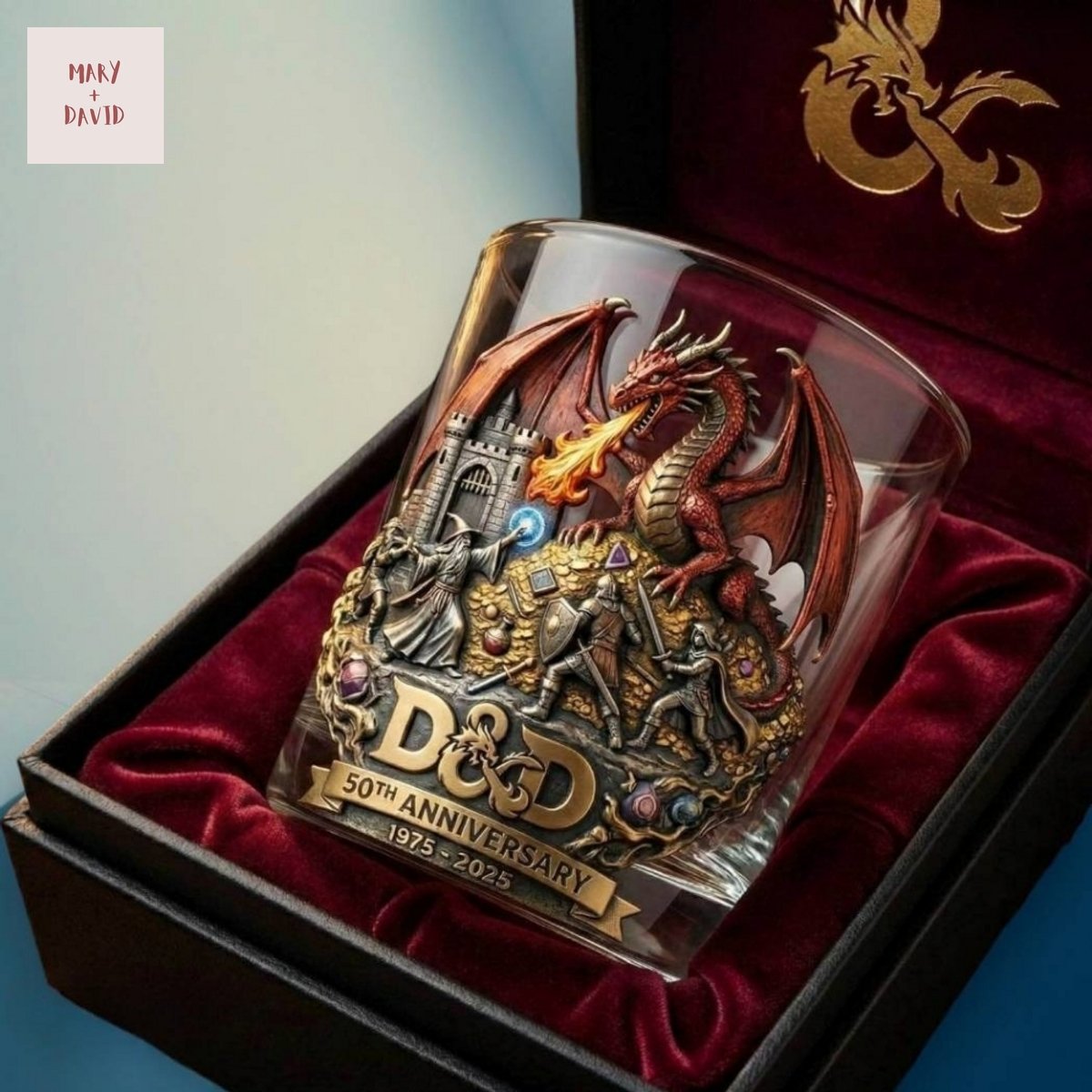 Dungeons Dragons 50Th Anniversary Whiskey Glass