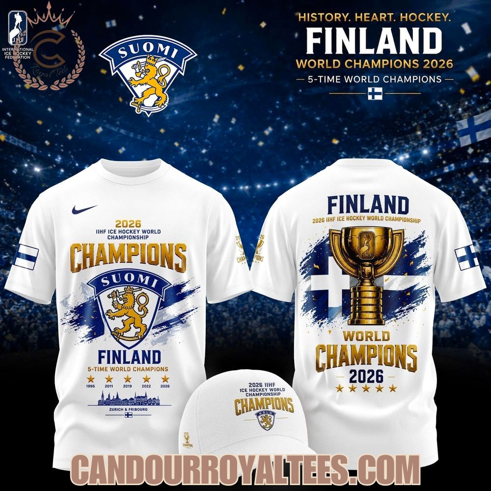 Findland 2026 IIHF Ice Hockey World Champions Tshirt, Hoodie