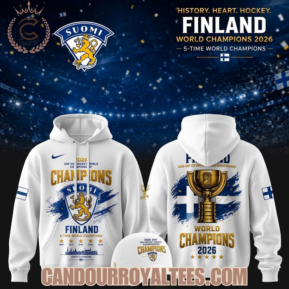 Findland 2026 IIHF Ice Hockey World Champions Tshirt, Hoodie