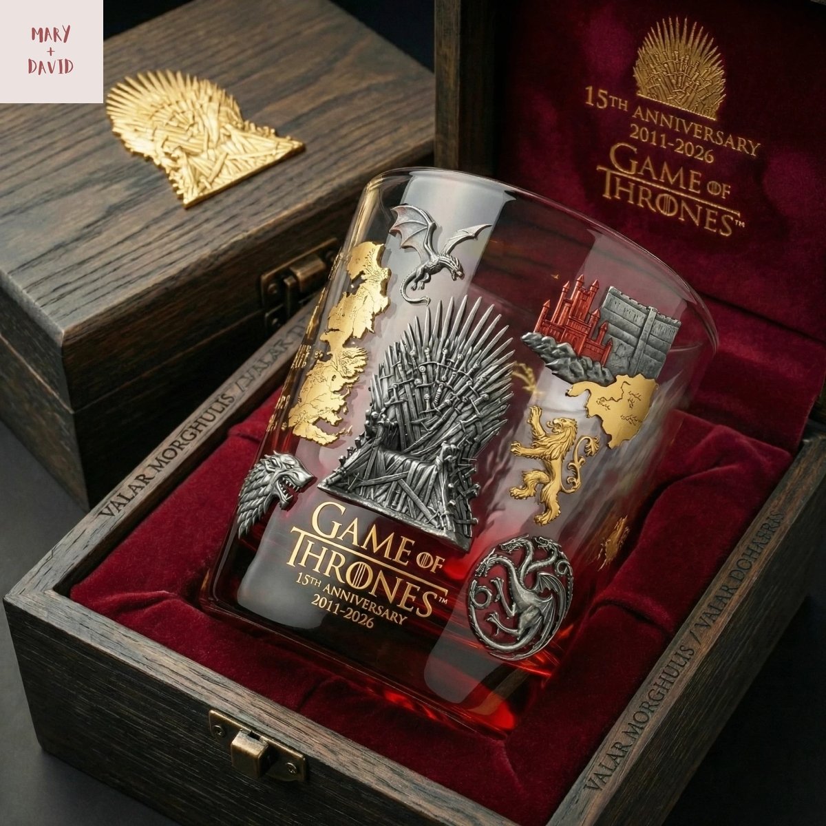 Game of Thrones 15th Anniversary Whiskey Glass