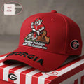 Georgia Bulldogs 2025 SEC Champions Commemorative Red Embroidered Baseball Cap