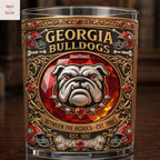 Georgia Bulldogs Between The Hedges Est 1892 Whiskey Glass