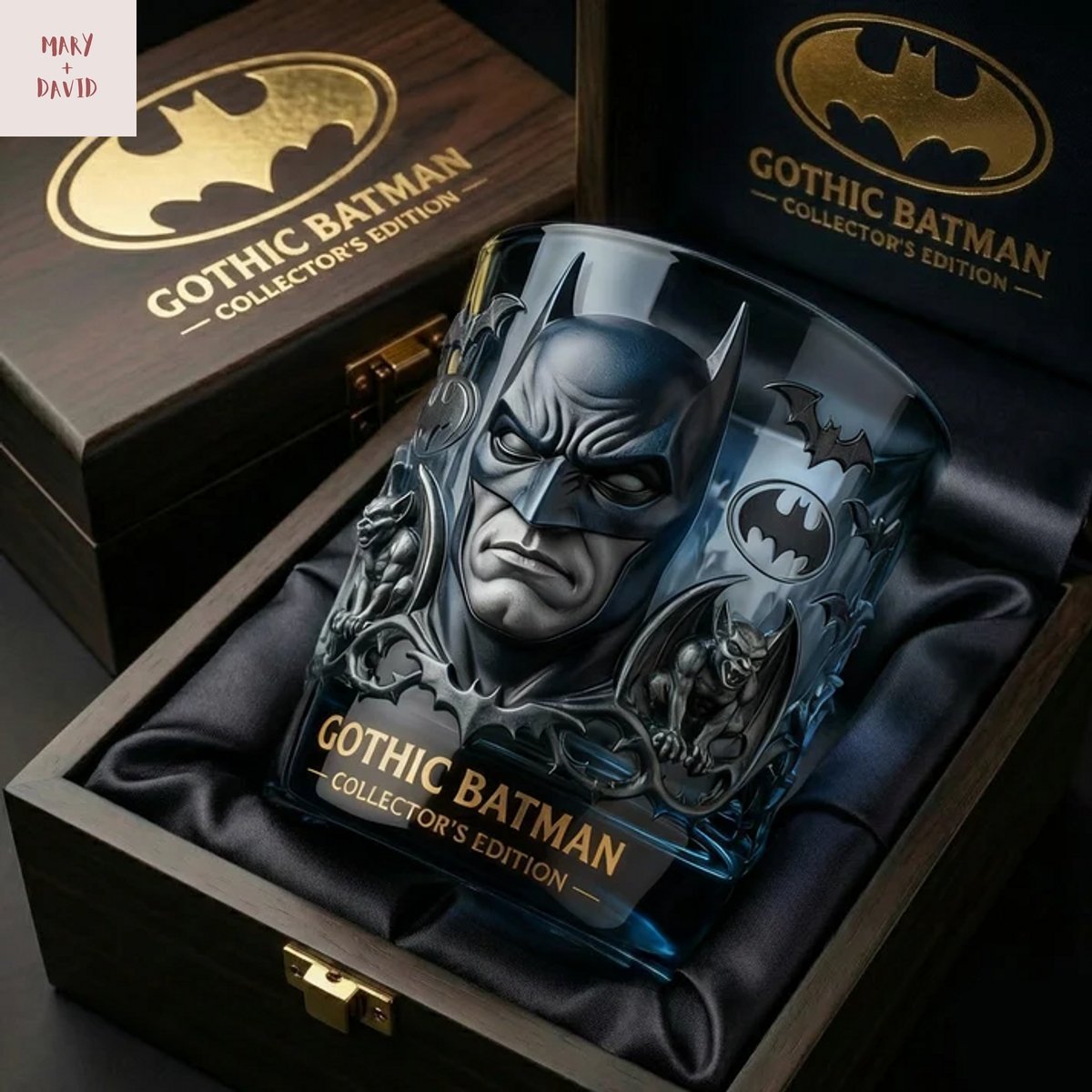 Gothic Batman Whiskey Glass