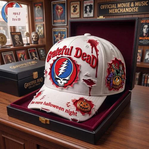 Grateful Dead Halloween Steal Your Face Distressed Embroidered Collector’s Baseball Cap