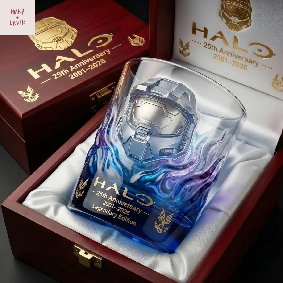 Halo 25Th Anniversary Whiskey Glass