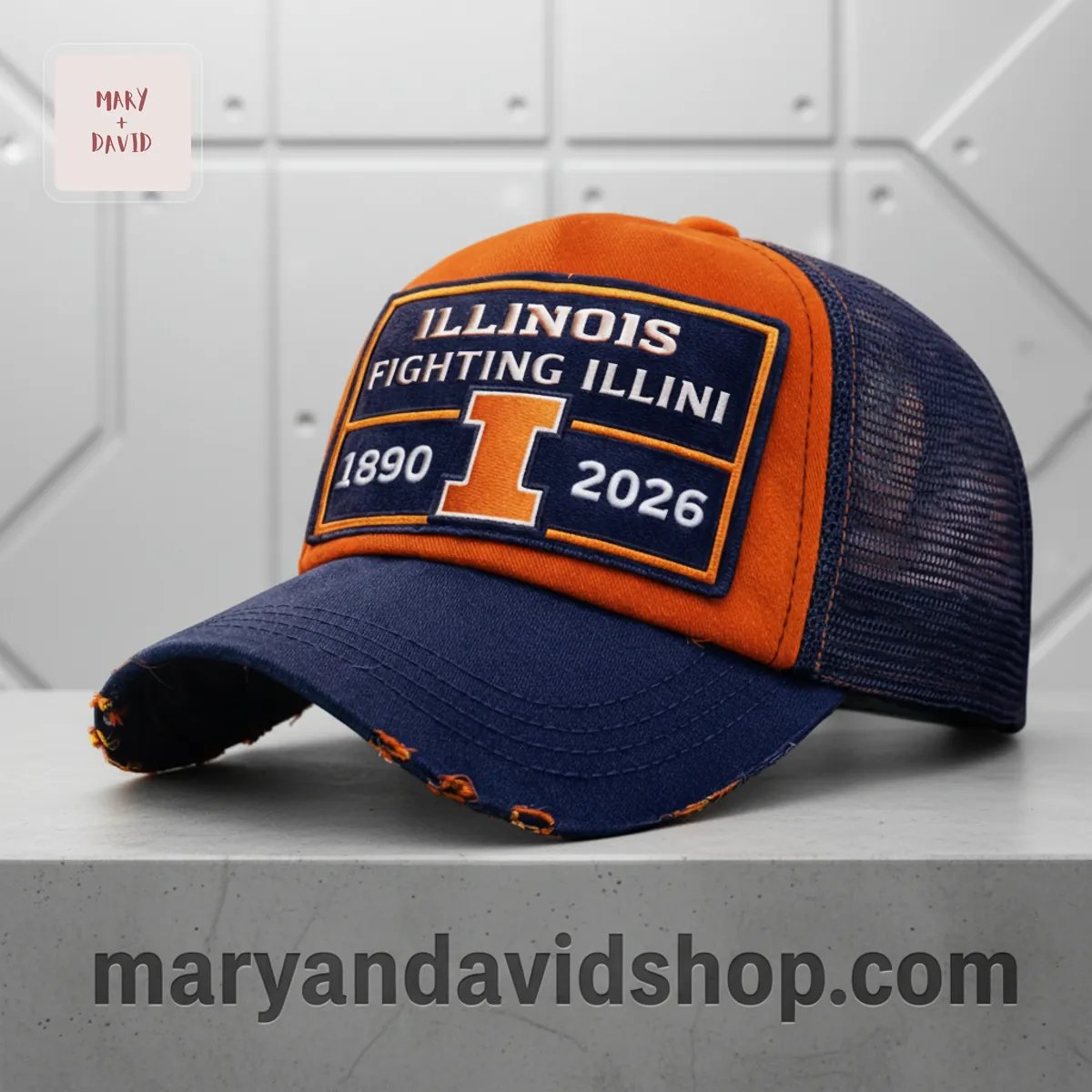 Illinois Fighting Illini 1890-2026 Embroidered Cap