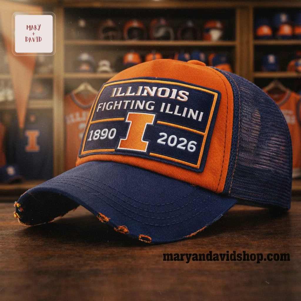 Illinois Fighting Illini 1890-2026 Embroidered Cap