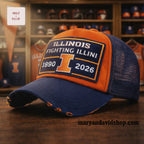 Illinois Fighting Illini 1890-2026 Embroidered Cap