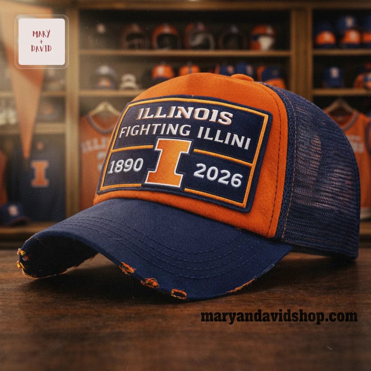 Illinois Fighting Illini 1890-2026 Embroidered Cap