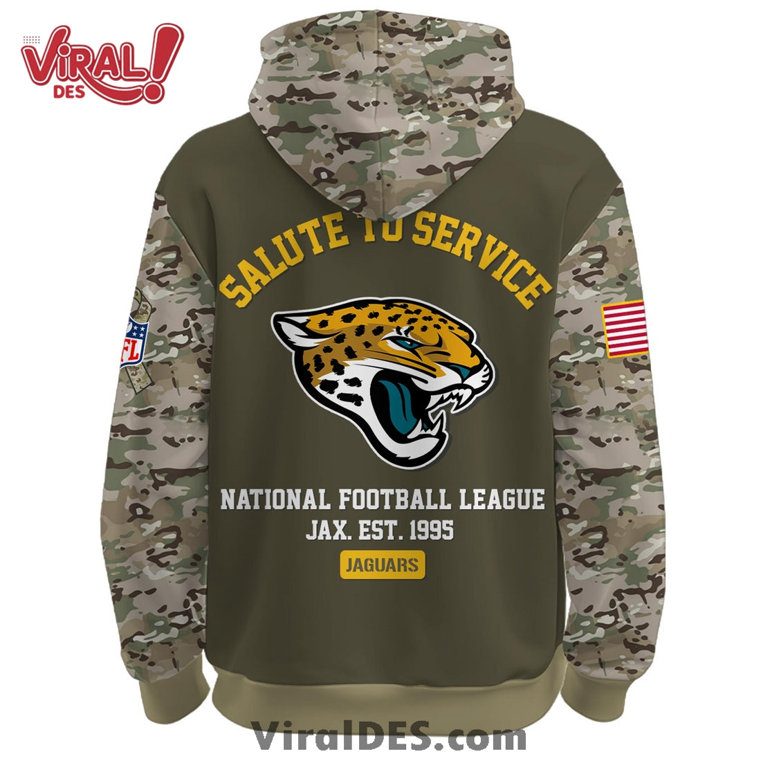 Jacksonville Jaguars 2025 Salute to Service Hoodie, Long Pants