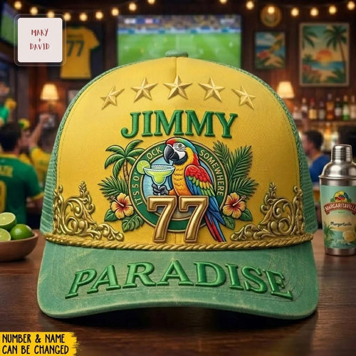 Jimmy Buffett Margaritaville Parrot “It’s 5 O’Clock Somewhere” Trucker Cap