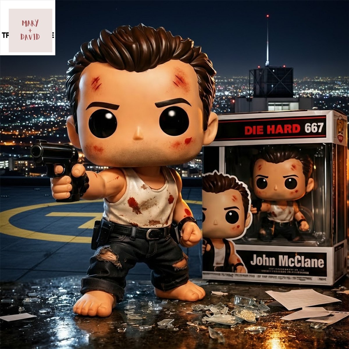 John Mcclane Nakatomi Plaza Die Hard Pop Figure Doll