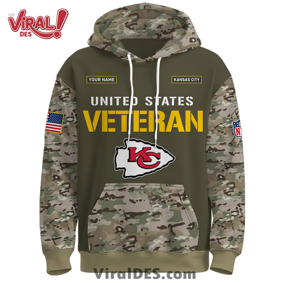 Kansas City Chiefs 2025 Salute to Service Hoodie, Long Pants