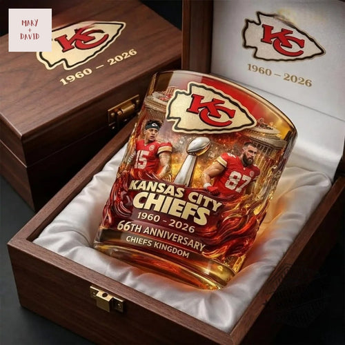 Kansas City Chiefs Chiefs Kingdom Whiskey Glass