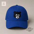 Kanye West Ye College Dropout Bear Embroidered Royal Blue Streetwear Baseball Cap