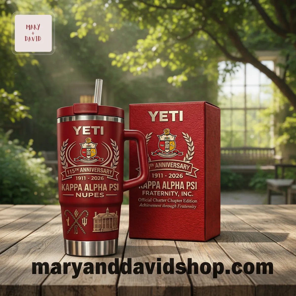 Kappa Alpha Psi NUPES 115th Anniversary 1911-2026 YETI Handled Tumbler