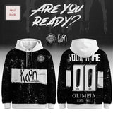 Korn Olimpia FC Personalized Grunge Style Fan Hoodie