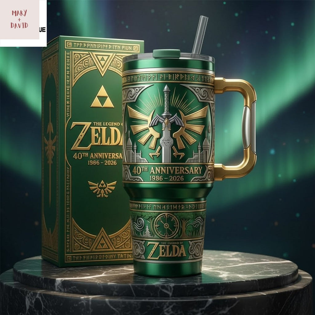Legend Of Zelda 40Th Anniversary Tumbler