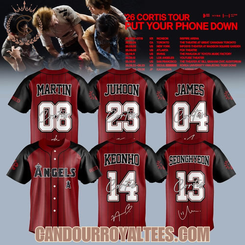 Los Angeles Angels x Cortis Put Your Phone Down Tour Jersey