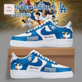 Los Angeles Dodgers x One Piece Luffy Anime Personalized Name Limited Edition Custom Air Force 1 Sneakers