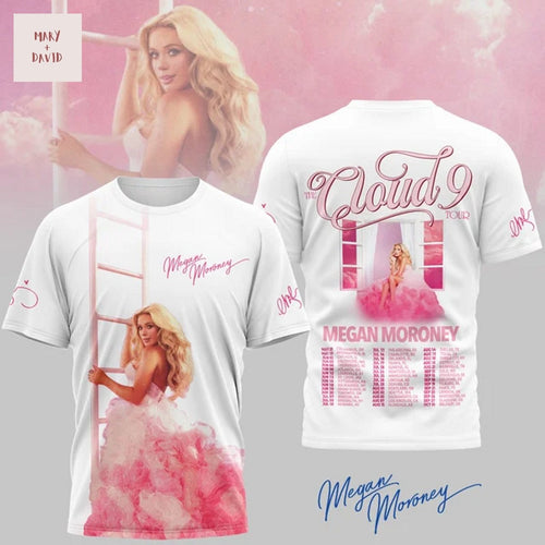 Megan Moroney Cloud 9 3D T-Shirt - White