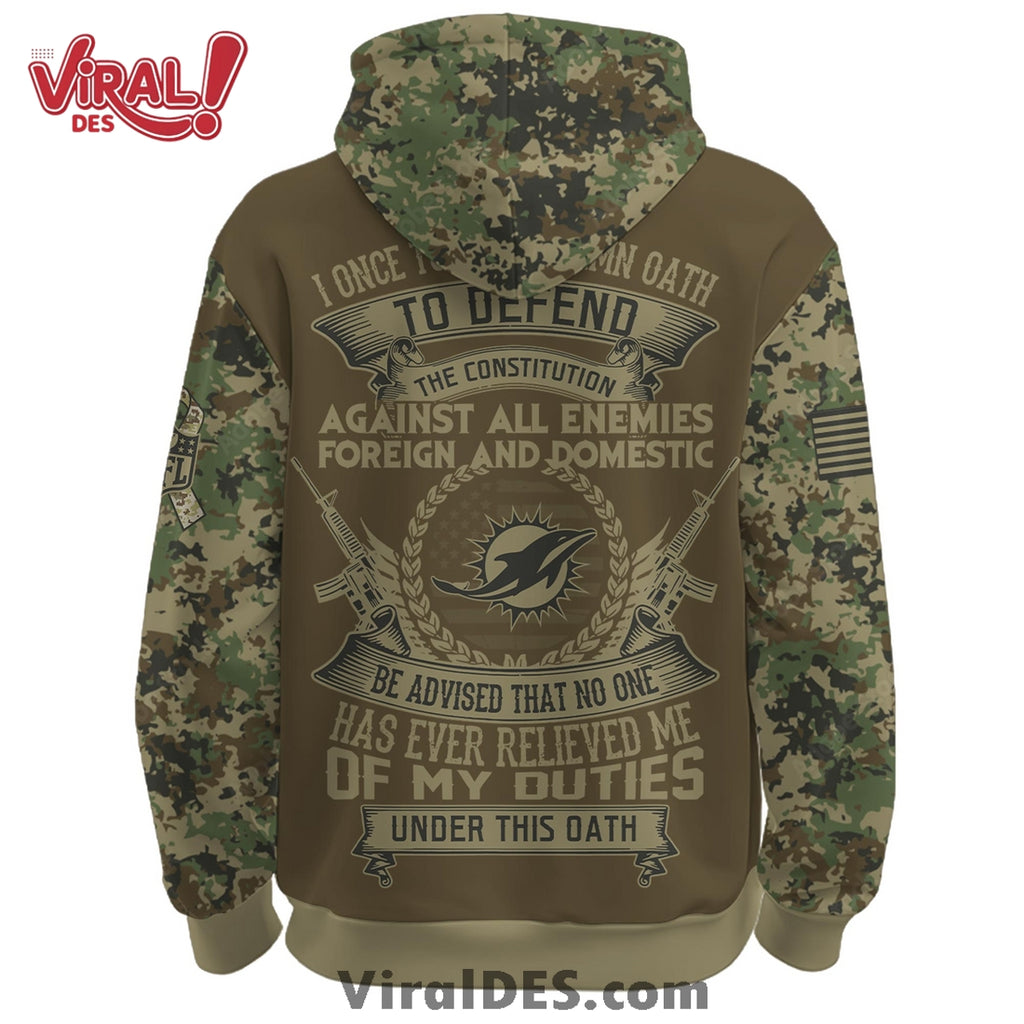 Miami Dolphins Salute to Service Limited Editions Hoodie