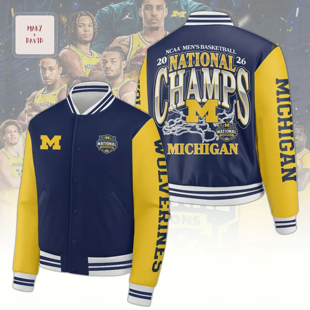 Michigan Wolverines 2026 National Champs Commemorative Baseball Jacket