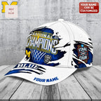 Michigan Wolverines 2026 NCAA Basketball National Champions Personalized Cap